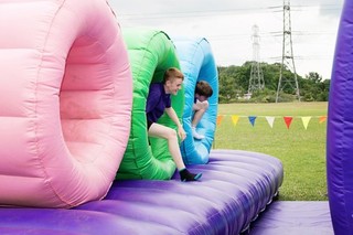 INFLATABLE ASSAULT COURSE TUNNELS | BOUNCY CASTLE ADD ON | COMMERCIAL GRADE