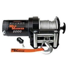 Mile Marker 2000lb 12v Dc Utility Winch W Wireless Remote 76-50200