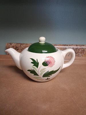 RARE VINTAGE 1950'S STANGL POTTERY THISTLE TEAPOT HAND PAINTED | eBay
