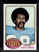 1976 Topps #265 Charlie Sanders Detroit Lions (HOF) EX-MINT