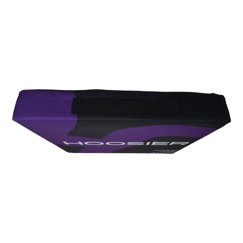 Cojín de asiento de espuma Hoosier - púrpura y negro con logotipo de marca 14"x14"x2" con llavero - Imagen 6 de 9