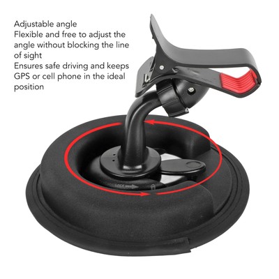Dashboard Phone Holder Universal 360° Rotatable Shockproof Slip Resistance C SAL
