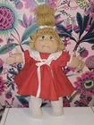 Vintage Jesmar Cabbage Patch Kid Headmold 2 HM2 Red Swing dress