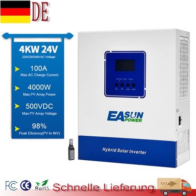 Easun 3600W 24V Solar Wechselrichter Off Grid Hybrid 120A MPPT MaxPV 5kW SMT-4K