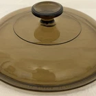 PYREX V2.5C Amber Glass LID Replacement for Vision Corning Cook Pot Sauce Pan