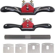 2pcs 9 10 Adjustable Spokeshave With Replacement Blades And 4way Rasp File Man