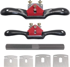 2pcs 9 10 Adjustable Spokeshave With Replacement Blades And 4way Rasp File Man