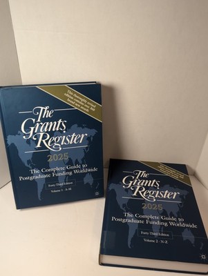 Grants Register 2025 Vol 1 & 2 Complete Set Postgraduate Funding Hardcover VG