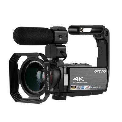 ORDRO AE8 4K Camcorder DV Camera 30MP Still Image Recording w/ Lens Mic #iv