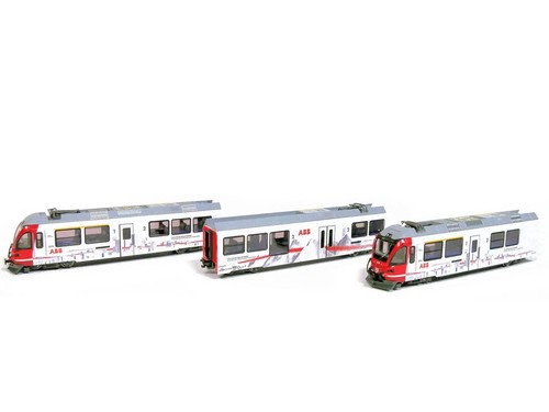Kato 7074075 - Elektrotriebzug Allegra ABe 8/12 ABB 3510 3-teilig - Spur N - NEU
