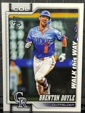 2026 Topps Series One #164 Brenton Doyle Walk This Way Celebration 1:320 -READ