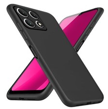 Case for T-Mobile REVVL 7 5G Phone Case TPU Soft Silicone Cover, Black
