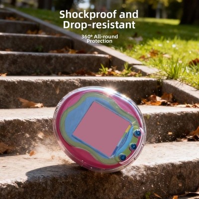 Für Tamagotchi Schutzhülle - Clear Polycarbonate Case 6,3x5,9x2,3cm