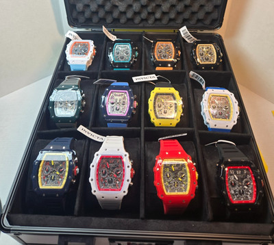 Invicta Racing Reserve Edition 12 Watch Collectors Set F1 Monaco limited ed set