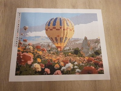 Diamond Painting - fertiges Bild - Heißluftballon - 40 x 50 cm