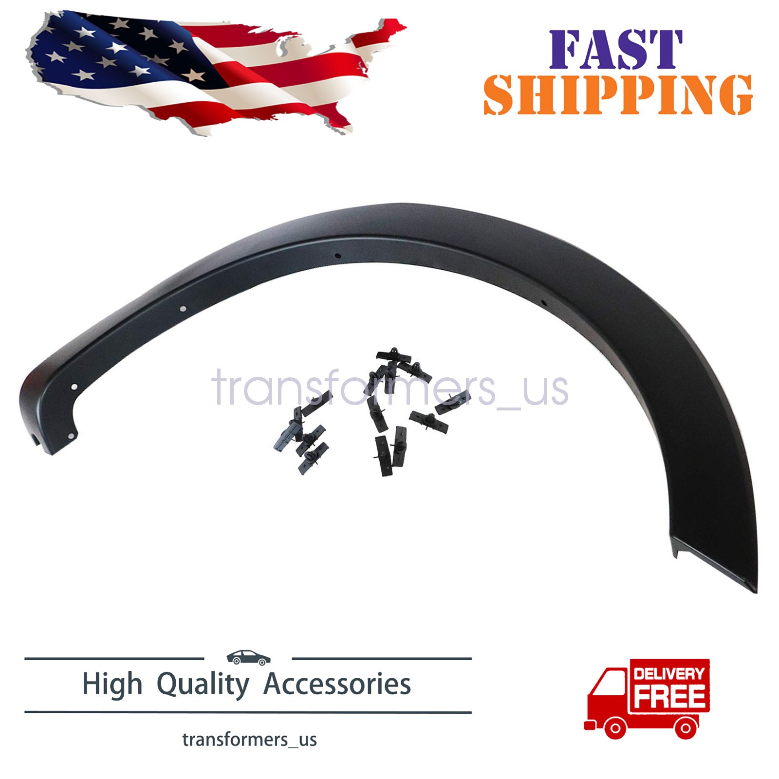 Fit 2017-22 Ford F-250 F-350 Front Wheel Fender Arch Molding Right Hand Side New