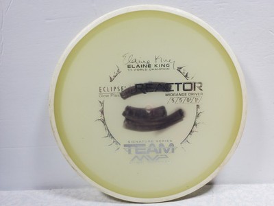 MVP Eclipse Glow Reactor Elaine King 175 grams disc golf White