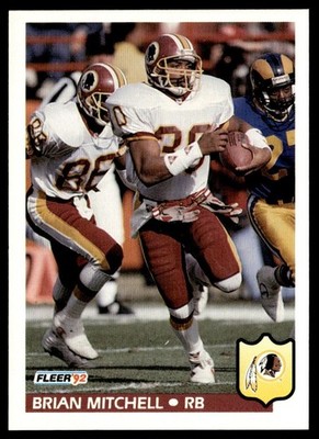 1992 Fleer Brian Mitchell Washington Redskins #426