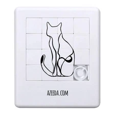 'Abstract Cat Sitting' Sliding Puzzle (PZ00029990)