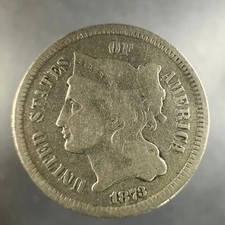1873 Three Cent Nickel (Nickel 3¢)