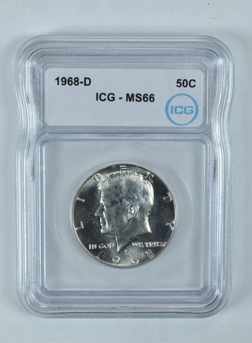 1968-D Kennedy Half Dollar MS66 ICG *0498