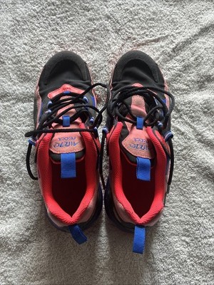 Nike Air Max 270 React Black Pink Blue Sneakers Running Shoes Size 9