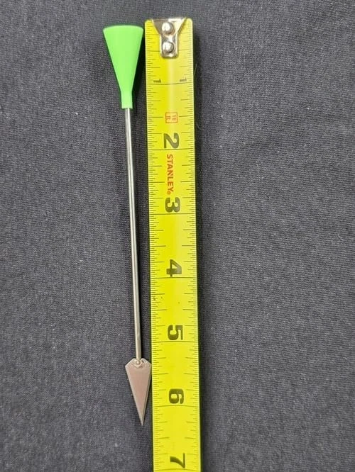 Slock Master мини высокоскоростная бритва дартс, .625 большой диаметр 6,25», зеленый/серебристый - Изображение 2 из 3