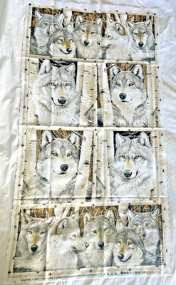 NORTHCOTT, KATHY GOFF, ''GRAY WOLF'' FABRIC SELECTION Quilting 18'' x 44''