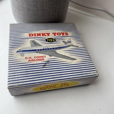 vintage Dinky Toys No. 702 D.H. Comet Airliner in its original striped box.