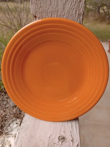 NOS Fiestaware 9 Inch Luncheon Plate TANGERINE Homer Laughlin China NEW