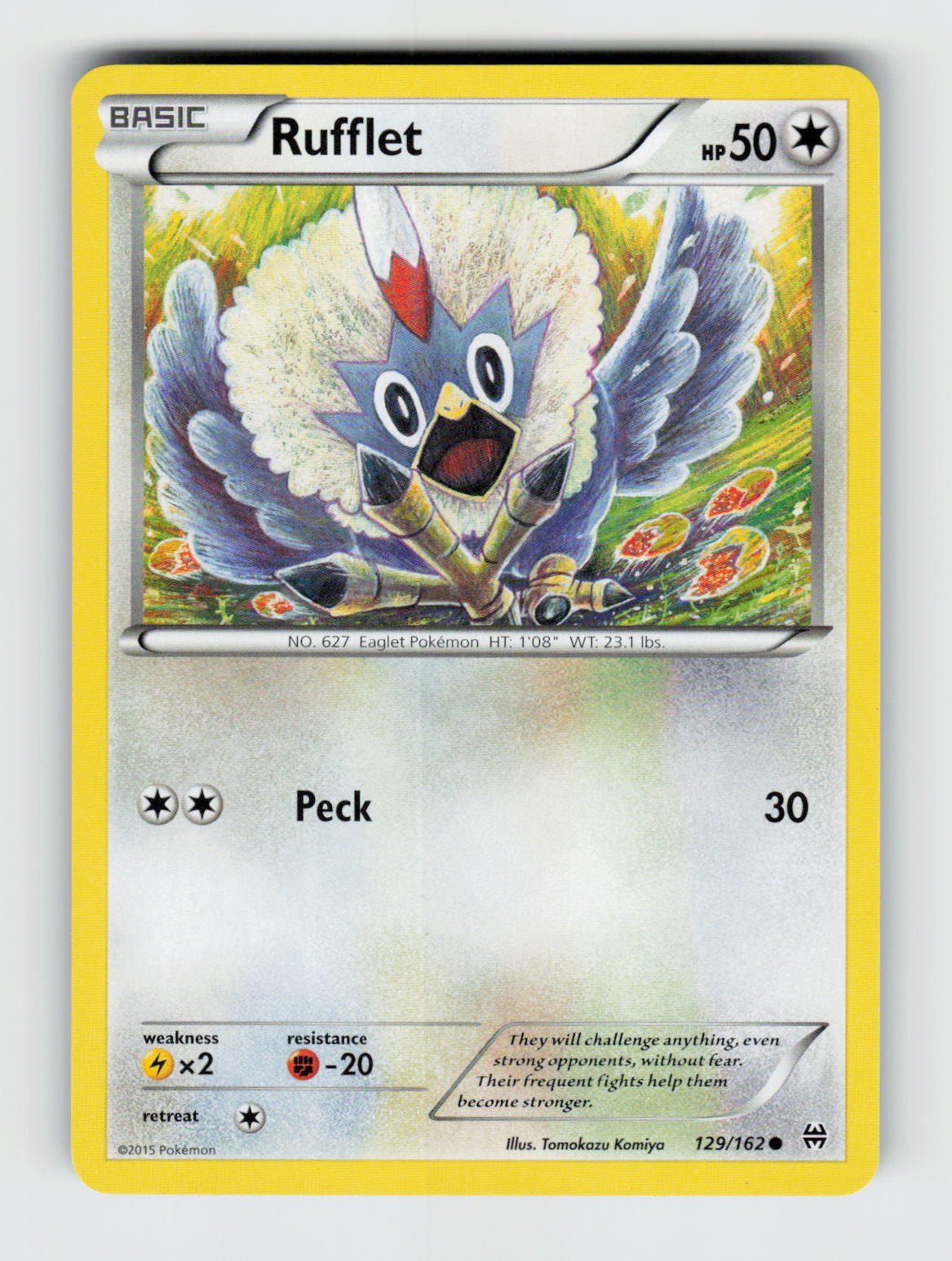 Rufflet 129/162 - Pokemon - BREAKthrough - Common - NM