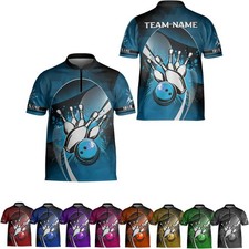 Personalized Bowling Jersey 3D Bowling Shirts for Team Bowling Shirt