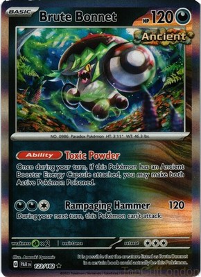 Brute Bonnet 123/182 Paradox Rift NM/M Pokemon Holo