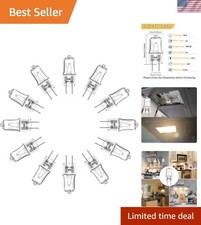 12 Pack G8 Dimmable Halogen Bulbs - Ideal for Microwaves & Under Cabinet Lights