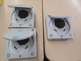 Lot 3x Sega Dreamcast HKT Console Only Parts Repair AS IS - 1 Missing Parts