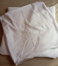 2 White 27 " x 27" Pillow Protector Zippered SureGuard Cotton Terry Polyurethane