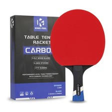 Professional Ping Pong Paddles-Lightweight Carbon Fiber Table Tennis Rackets wit