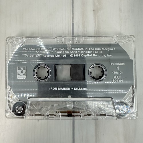 Iron Maiden Killers Cassette Tape 1981 4XT-12141 - Picture 3 of 7