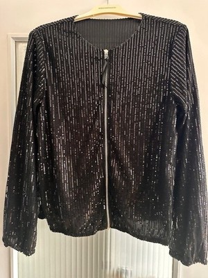 neues, elegantes, festliches, Pailletten - Jäckchen, XL