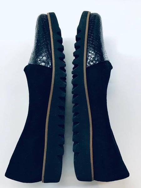 Women Heels Black Suede 39.5 #3JZP