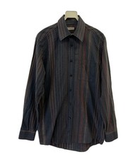 Givenchy Men Striped Button-Up Shirt Size M Vintage Designer Long Sleeve C15