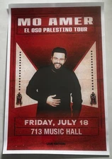 Mo Amer ‘El Oso Palestino 11x17 Venue Tour Poster From Friday 7/18/25