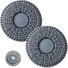 2 Pack Silicone Shower Drain Hair Catchers for Flat Drains