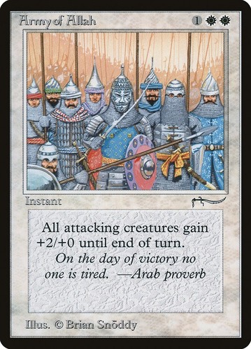 Army Of Allah -  Arabian Nights Excellent Magic MTG  - Foto 1 di 1