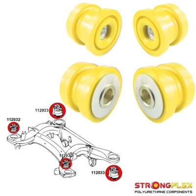 strongflex SPORT Busches Gelb Polyurethan Hinterachse für Mercedes S W220