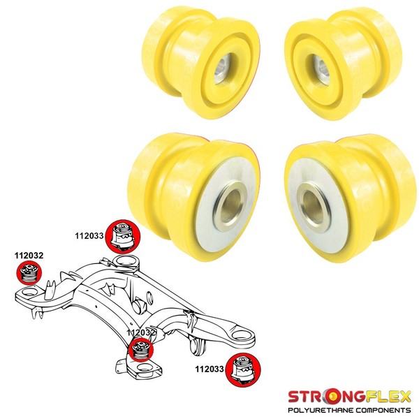 strongflex Sport Busches Gelb Polyurethan Hinterachse FüR Mercedes S W220-image