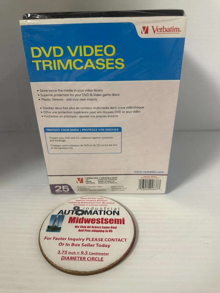 23X NUEVAS FUNDAS DE VIDEO DVD VERBATIM NEGRAS VACÍAS CON FUNDAS SE ENVÍA EL MISMO DÍA Foto 4 de 4
