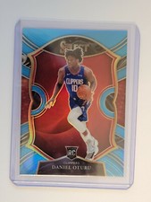 2020-21 Panini Select BLUE PRIZM DANIEL OTURU ROOKIE CARD #’d 266/299 CLIPPERS