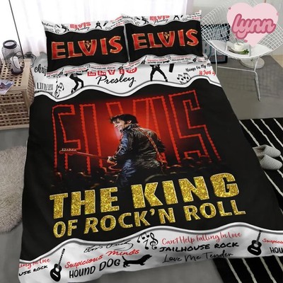 Personalisierte Elvis Presley-Bettwäsche, Elvis King Quilt, Elvis Presley