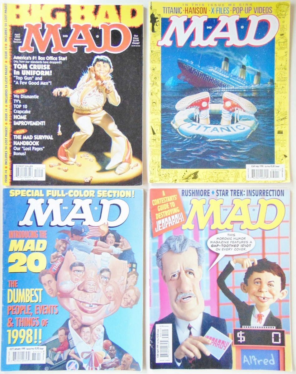④ マッドマガジン MADMAGAZINE ビンテージ 冊子 雑誌 Mad Magazine - Back To The Future - 1986 - Signed Reprint